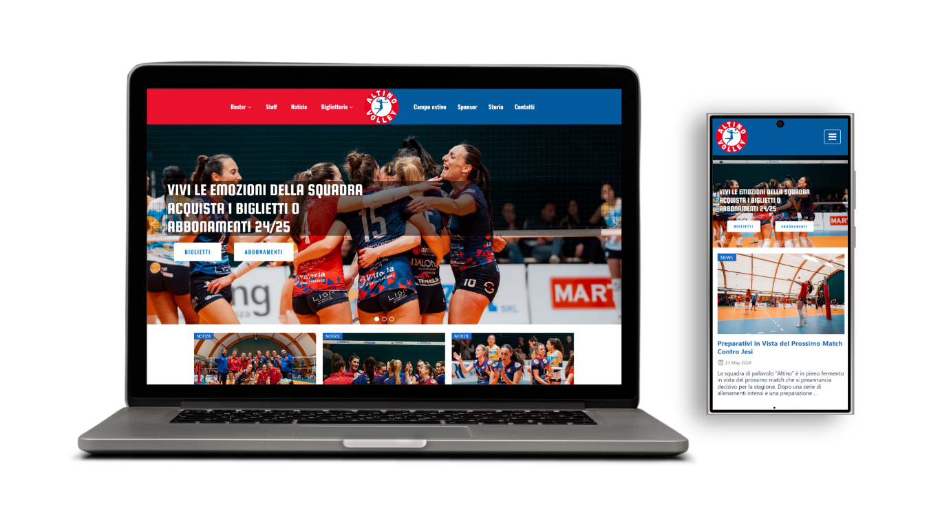 Altino Volley — mockup