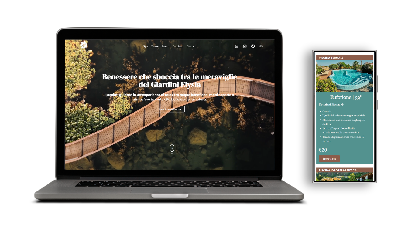 Giardini Elysia — mockup